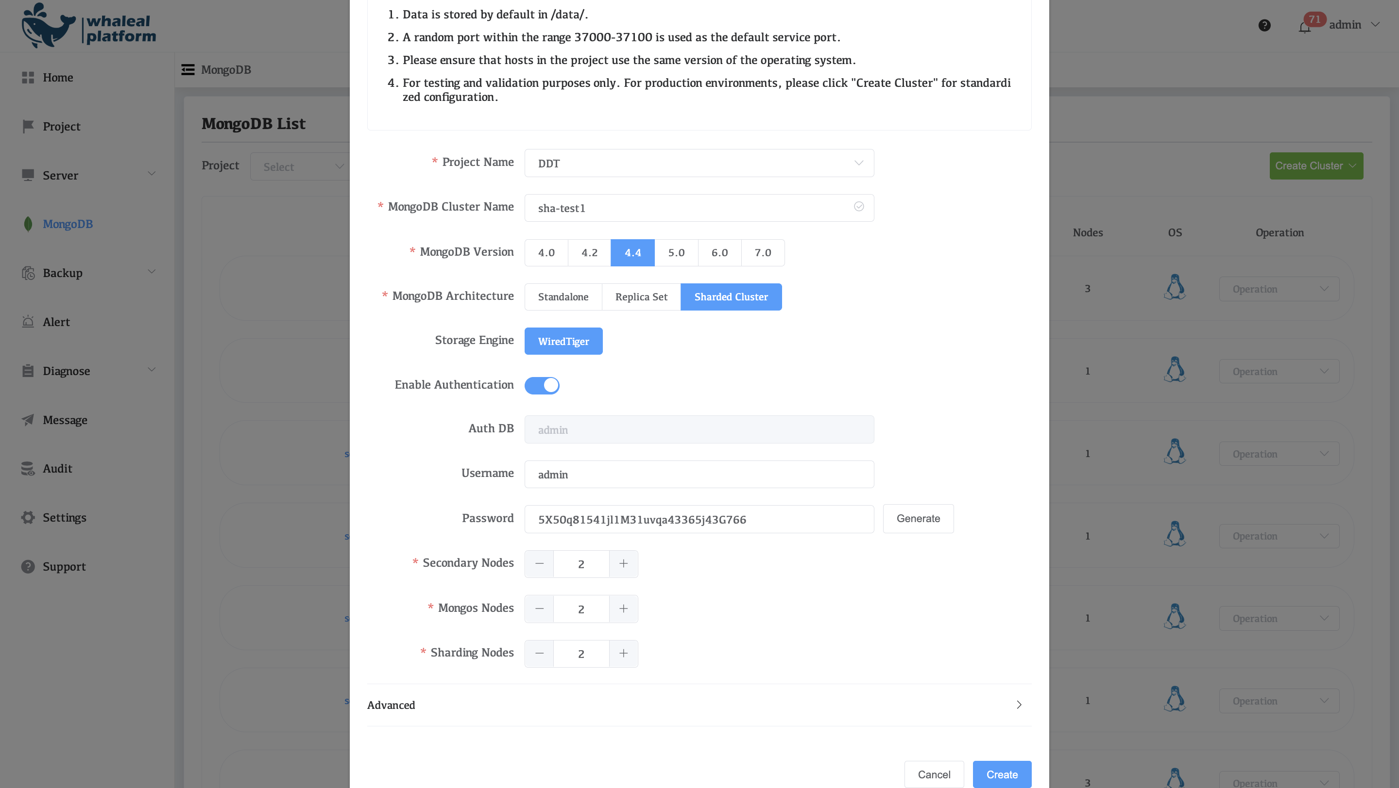 Fast-deployment-of-sharded-clusters