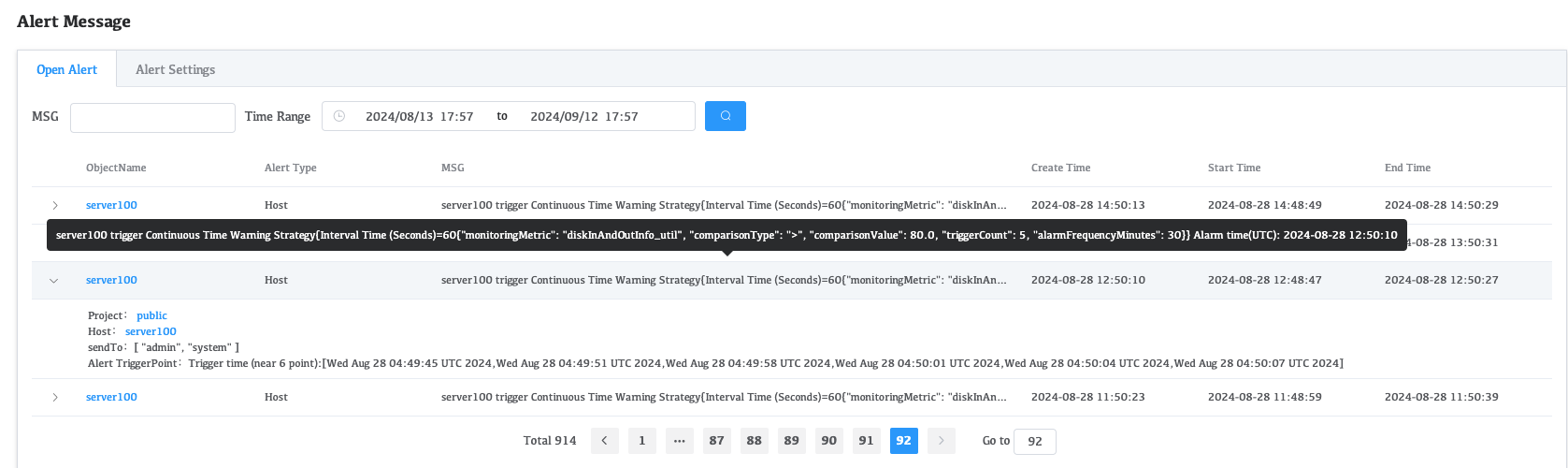 Alert Configuration